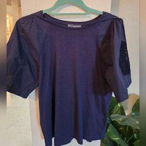 Elliott Lauren Cut Out Embroidery Top